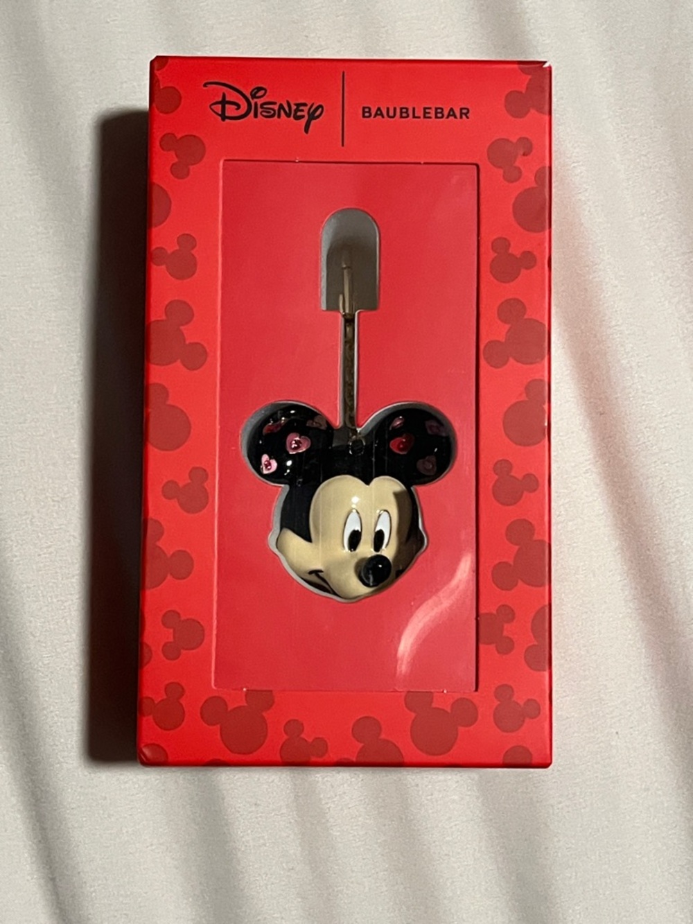 Disney Baublebar Mickie Mouse Head bag charm keychain love Valentines